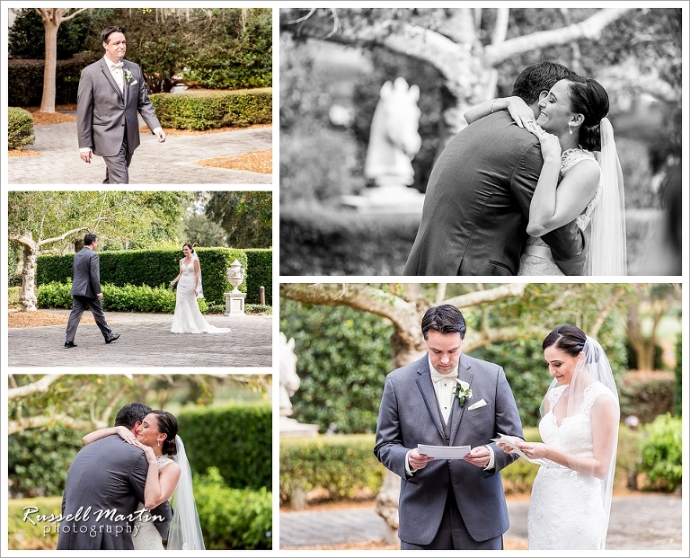 Golden Ocala, First Look, Bride and Groom